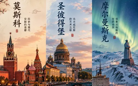 俄罗斯经典与北极9日之旅｜莫斯科 · 圣彼得堡 · 摩尔曼斯克