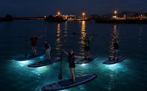 芽庄发光浮游生物：夜间桨板之旅